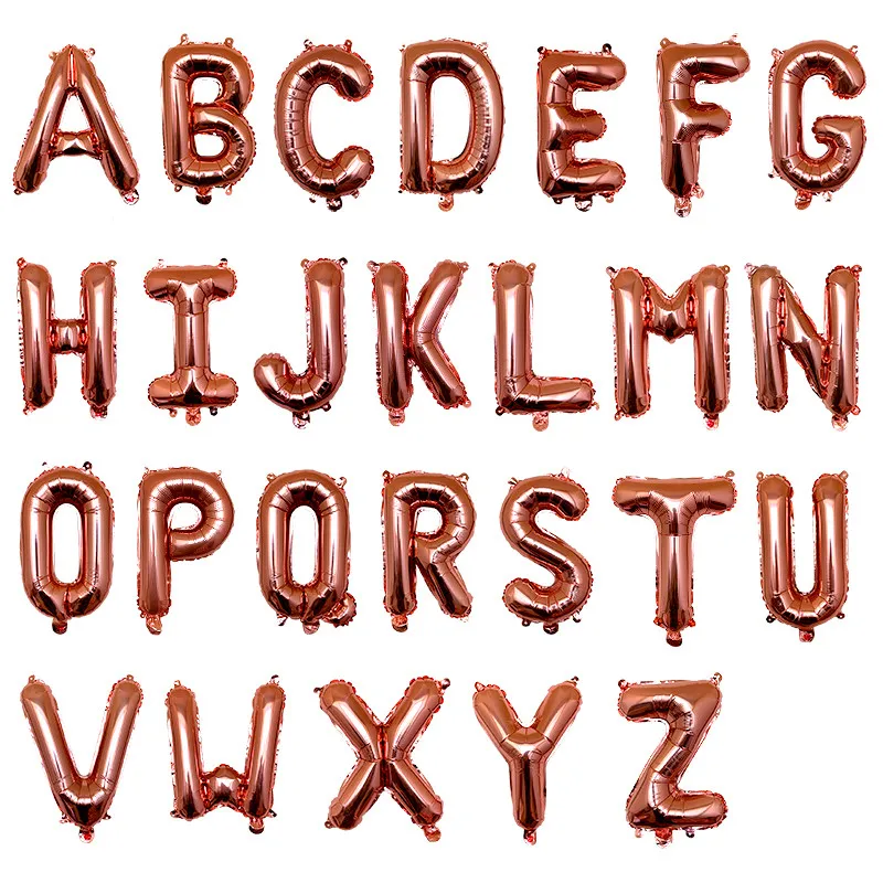 Alphabet Shape Air Balls, 16Inch, A-Z Letter, Foil Balloons, School, Study, Engl - Picture 12 of 12