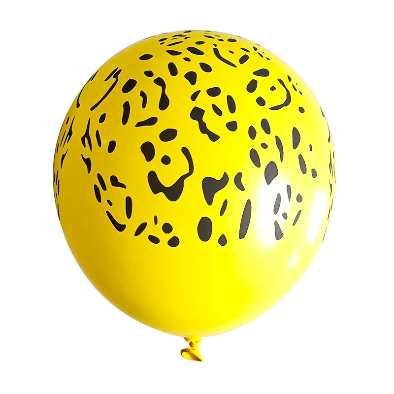 10/20pcs Leopard Texture Latex Balloons Jungle Wild Animal Helium Balloon Weddin - Picture 7 of 13