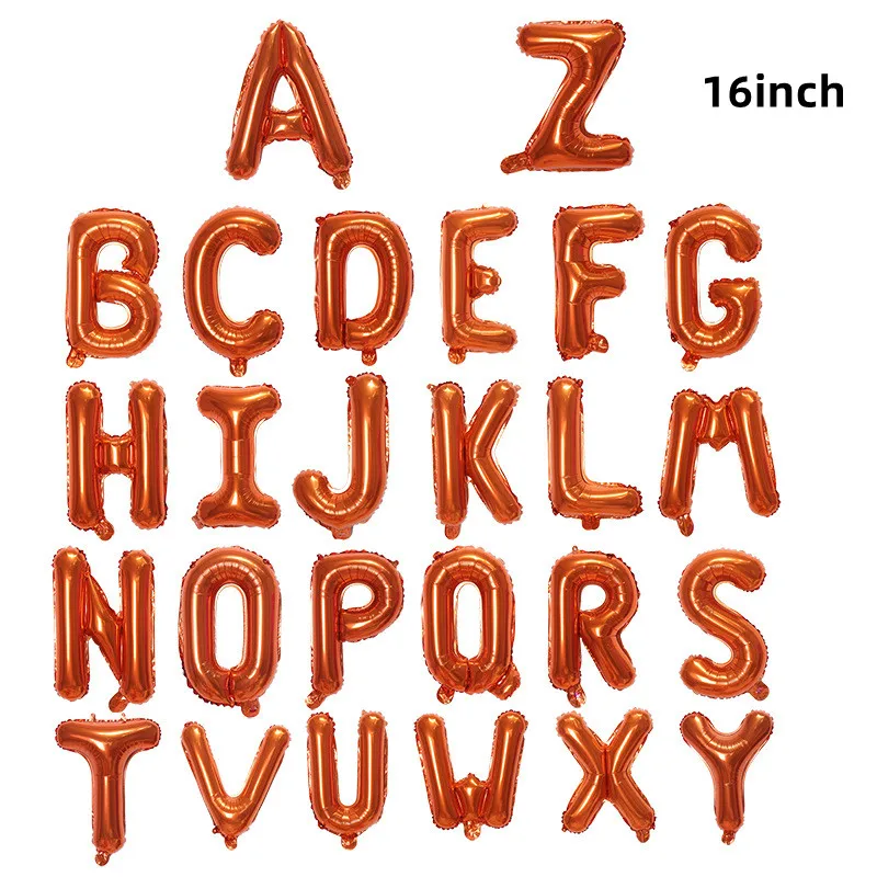 Alphabet Shape Air Balls, 16Inch, A-Z Letter, Foil Balloons, School, Study, Engl - Picture 11 of 12