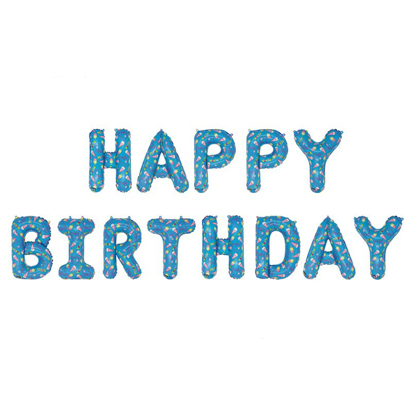 14PCS Aluminum Film Happy Birthday Letter Balloon Set Party Decoration Aluminum - Picture 9 of 10