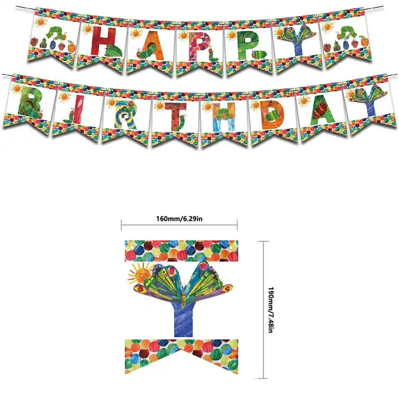 caterpillar Birthday Party Supply Decoration Balloon Animal Banner insect Cake t - Picture 8 of 10