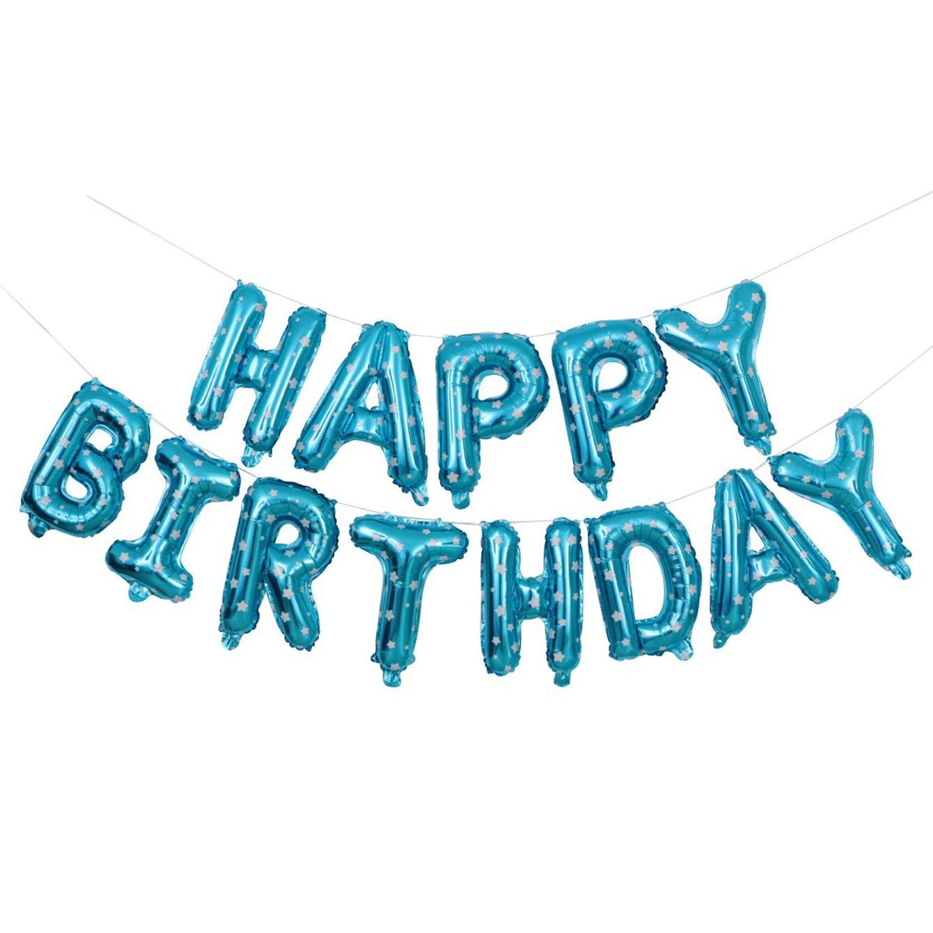 14PCS Aluminum Film Happy Birthday Letter Balloon Set Party Decoration Aluminum - Picture 7 of 10