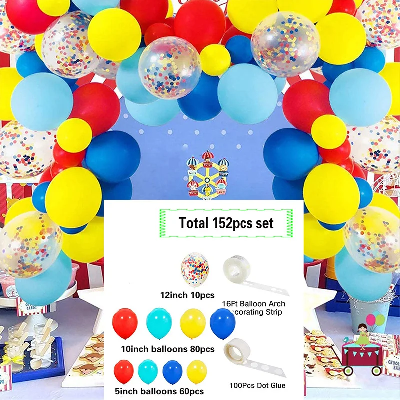 Rainbow Balloon Garland Arch Kit for Carnival Circus Fiesta Wedding Baby Shower - Picture 8 of 11