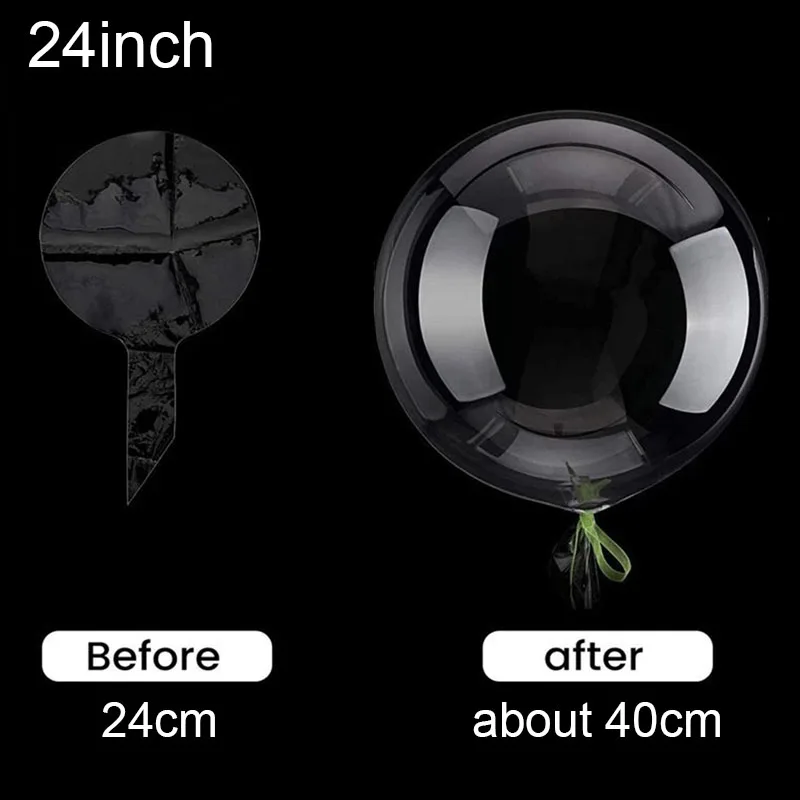 10pcs 8/10/12/16/18/20/24/inch Transparent Bobo Balloon Clear Bubble Balloon For - Picture 9 of 11