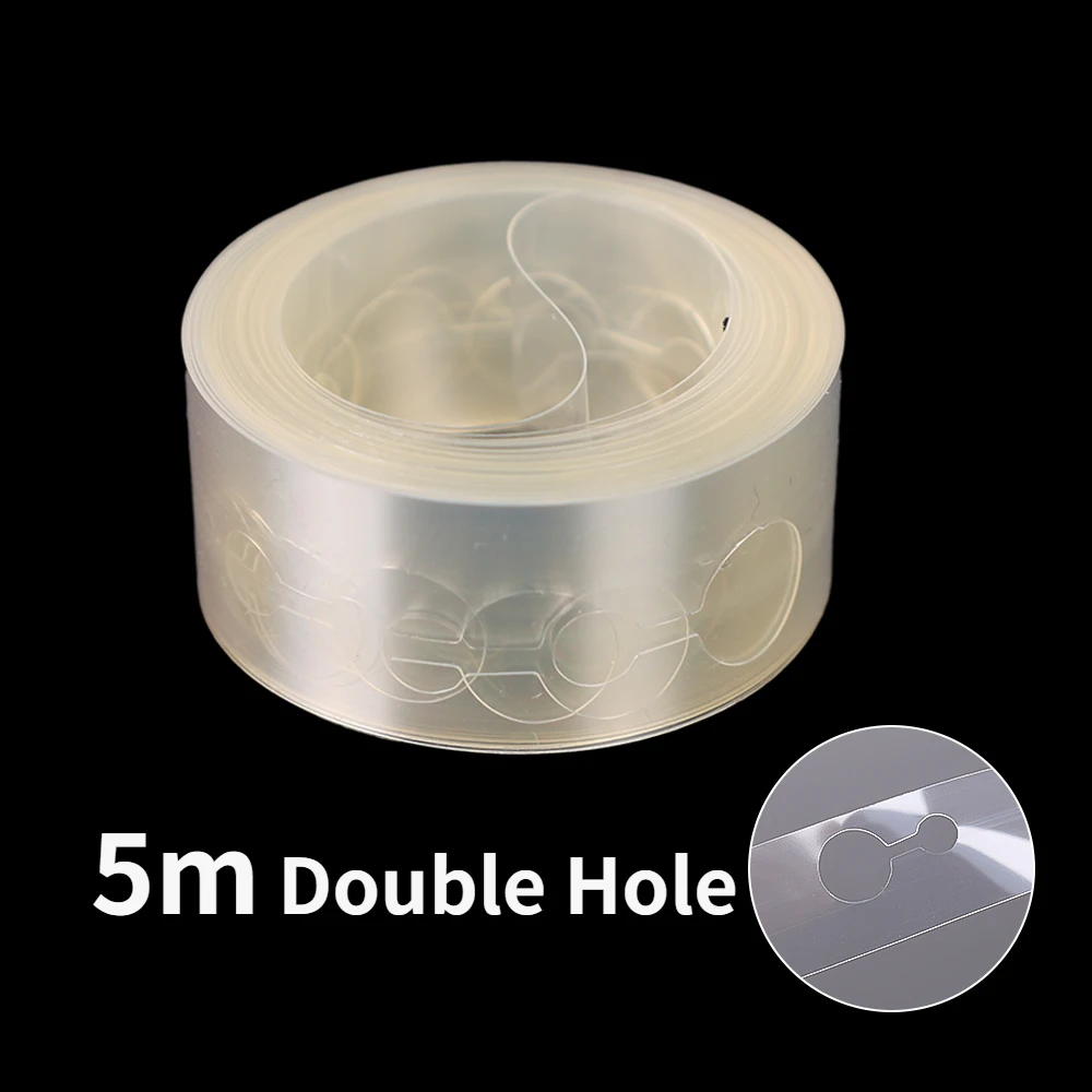 Balloon Chain Tape Transparent Single/Double Hole Arch Connect Strip Party Suppl - Picture 8 of 9