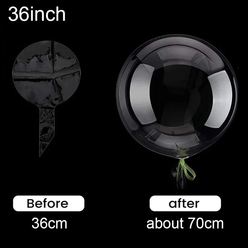 10pcs 8/10/12/16/18/20/24/inch Transparent Bobo Balloon Clear Bubble Balloon For - Picture 8 of 11