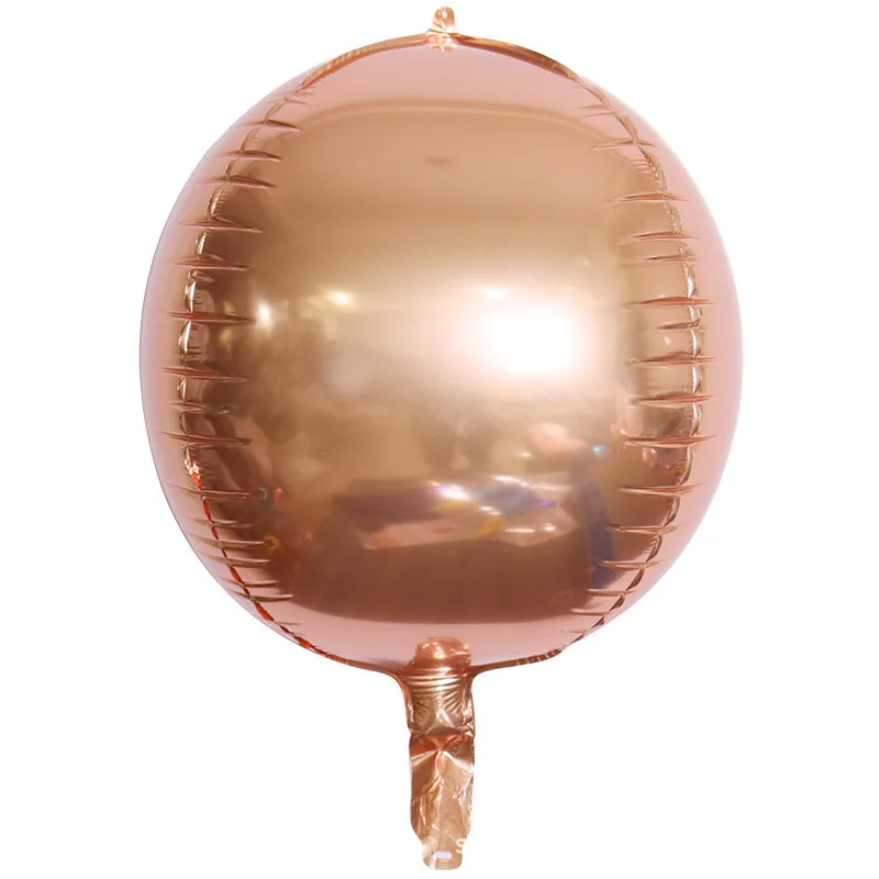 2/5PCS 18/22/36inch Foil Sphere Balloons 4D Balloons Glod Silver Rose Gold Big R - Picture 9 of 23