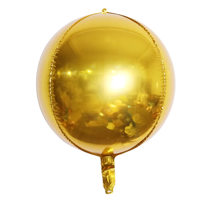 2/5PCS 18/22/36inch Foil Sphere Balloons 4D Balloons Glod Silver Rose Gold Big R - Picture 8 of 23