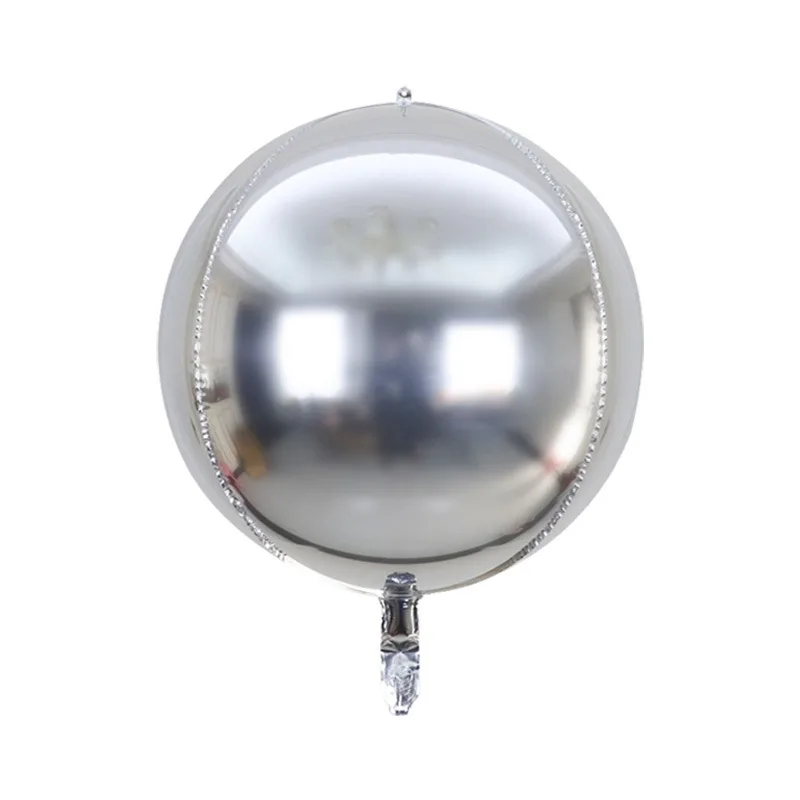 2/5PCS 18/22/36inch Foil Sphere Balloons 4D Balloons Glod Silver Rose Gold Big R - Picture 15 of 23